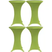 vidaXL Housses de table extensible 4 pcs 80 cm Vert