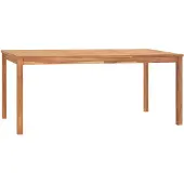 vidaXL Table de jardin à manger 180x90x77 cm teck massif