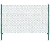 vidaXL Clôture en grillage métallique avec poteaux Acier 25x1,5m Vert144611