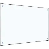 vidaXL Dosseret de cuisine Transparent 90x60 cm Verre trempé