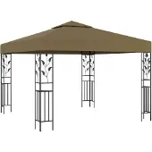 vidaXL Pavillon 3x3 m Taupe 180 g/m