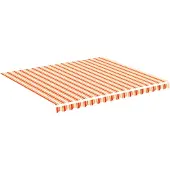 vidaXL Toile de store jaune et orange 4x3,5 m