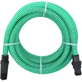 vidaXL Tuyau d'aspiration avec raccords PVC Vert 1" 7 m PVC