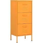 vidaXL Armoire de rangement Jaune moutarde 42,5x35x101,5 cm Acier