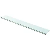 vidaXL Panneaux d'étagère 2 pcs Verre Transparent 100 x 12 cm