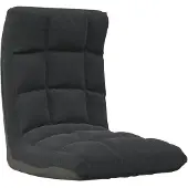 vidaXL Chaise de sol Pliable Noir Tissu