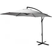 Pro Garden Parasol D?Port? D300cm Gris Clair