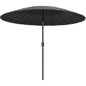 vidaXL Parasol avec mât en aluminium 270 cm Anthracite