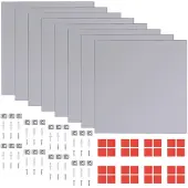 vidaXL Miroir sans cadre Carreaux en verre 8 pcs. 20,5 cm