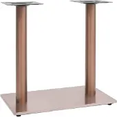 vidaXL Support de table de bistrot en laiton 70x40x72 cm acier inoxydable