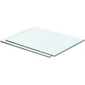 vidaXL Panneaux d'étagère 2 pcs Verre Transparent 40 x 25 cm