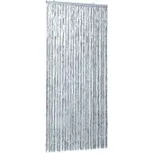 vidaXL Rideau moustiquaire blanc et gris 100x220 cm chenille