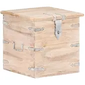 vidaXL Coffre 40x40x40 cm Bois d'acacia solide