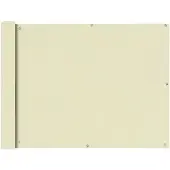 vidaXL Écran de balcon en tissu Oxford 90x400 cm Crème