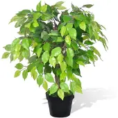 vidaXL Palmier Artificiel Plastique avec Pot 60 cm