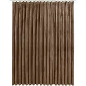 vidaXL Rideau occultant avec crochets Velours Beige 290x245 cm