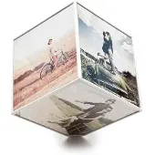 Balvi Cadre photo rotatif 6 faces Kube 10 x 10 cm