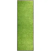 vidaXL Paillasson lavable Vert 60x180 cm