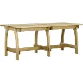 vidaXL Table de jardin "Hungenroth" en pin imprégné de vert. Dimensions (L/L/H) 220x74x75 cm