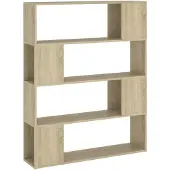 vidaXL Bibliothèque/Séparateur de pièce Chêne sonoma 100x24x124 cm