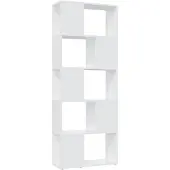 vidaXL Bibliothèque Séparateur de pièce Blanc 60x24x155 cm