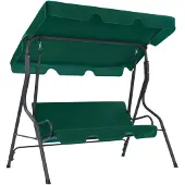vidaXL Balancelle de jardin Vert 170 x 110 x 153 cm Tissu
