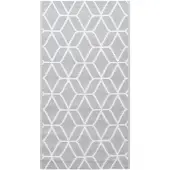 vidaXL Tapis d'extérieur ARAKIL Gris 120x180 cm PP