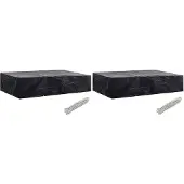 vidaXL Housses de chaise de jardin 8 œillets 2 pcs 218 x 77 x 55 cm