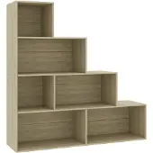 vidaXL Bibliothèque/Séparateur de pièce Chêne sonoma Bois d'ingénierie