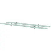 vidaXL Étagères murales 2 pcs Verre 100 x 20 cm 8 mm