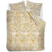 Ambiante Housse de Couette Ambiante Stained Glass Jaune Coton-240 x 220 cm | Lits-Jumeaux