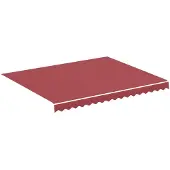 vidaXL Toile de store rouge bourgogne 3x2,5 m