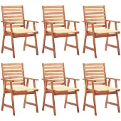 vidaXL 3078349, Terrasse, Siège rembourré, Acacia, Crème, Polyester, 560 mm
