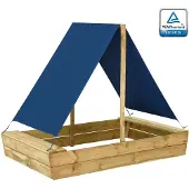 vidaXL Bac à sable avec toit 160x100x133 cm Bois de pin imprégné
