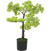 vidaXL Bonsaï de cyprès artificiel avec pot 60 cm Vert