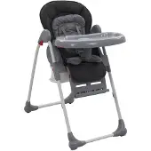 vidaXL Chaise haute pour bébé Gris