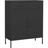 vidaXL Armoire de rangement Anthracite 80x35x101,5 cm Acier
