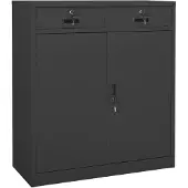vidaXL Armoire de bureau Anthracite 90x40x102 cm Acier