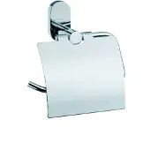 kela Porte Papier Toilette Kela Lucido Met Klep Silver Shining