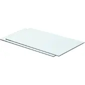 vidaXL Panneaux d'étagère 2 pcs Verre Transparent 60 x 30 cm