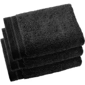 De Witte Lietaer Serviette Invité De Witte Lietaer Contessa Black (40 x 60 cm) (Lot de 3)