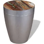 vidaXL Tabouret au design industriel rétro Vieux bois