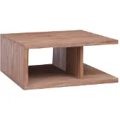 vidaXL Table basse 70 x 70 x 30 cm en teck massif