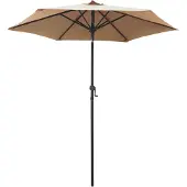 vidaXL Parasol 200x224 cm Aluminium taupe