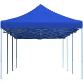 vidaXL Tente de fête pliante en forme de ciseaux 3 x 9 m bleu