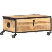 vidaXL Table basse 70x50x33 cm en bois massif de manguier