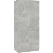 vidaXL Armoire gris béton 80x52x180 cm Bois composite