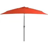 vidaXL Parasol avec mât métallique 300x200 cm Terracota