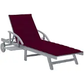 vidaXL Bain de soleil avec support acacia massif