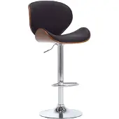 vidaXL Tabouret de bar noir similicuir